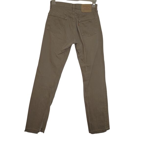 Vintage Levi's 501 button fly grey straight leg jeans size 30/32 90s Classic - Picture 2 of 12